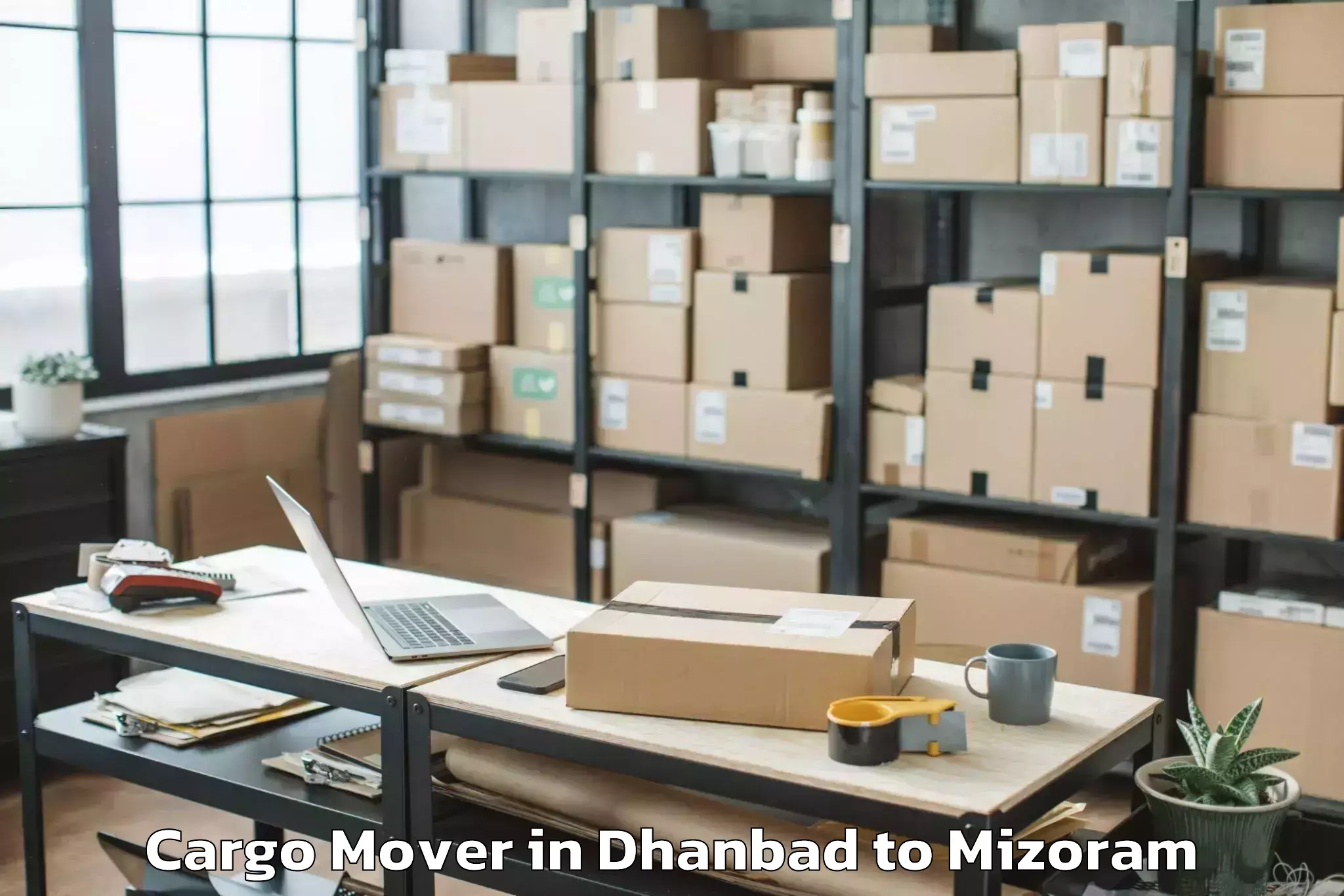 Top Dhanbad to Zawlnuam Cargo Mover Available